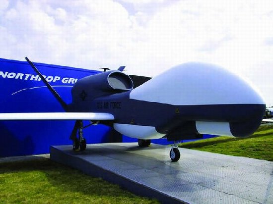 資料圖：美國“全球鷹”無人機。